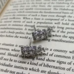 Silver Crystal AD Stone Statement Earrings for Women